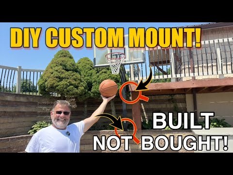 DIY Basketball Hoop/Pole set-up You’ve Never Seen One-Of-A-Kind-Build