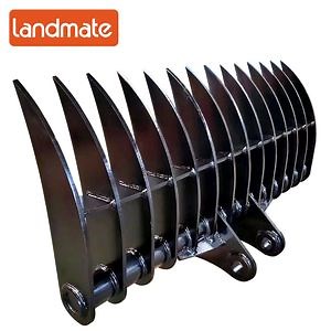 [Hot Item] High Quality Customized Root Rake Bucket Excavator Attachment Double Digging