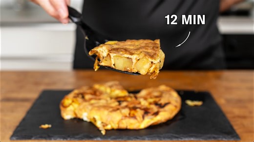 This healthy egg breakfast is amazing! (Spanish tortilla)