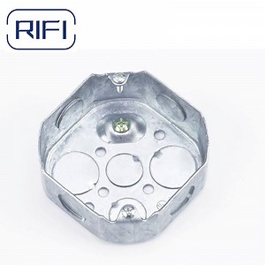 [Hot Item] 4X4 1-1/2 Depth Pre-Galvanized Steel Octagonal Metal Ceiling Box Metal Electrical Box