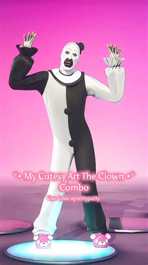 My cutesy Art The Clown combo 💖 because I’m a girl & I like pink 🎀🤡 ✨ If you’d like to support me, use code aprettypatty 💫 (Epic Partner) 🎀 Find me everywhere → @APrettyPatty107 🎮 Fortnite Only → @usecode_aprettypatty 🎁 Giveaway when my Fortnite soc hits 1.5 K! 💕 Follow @usecode_aprettypatty ✨️ 🍥 Gaming ✨ K-pop ✨ My little world 💖 #fortnite #epicpartner #fortniteclips #FortniteItemShop #FortniteCombo #fortniteleaks #fortnitenews #kawaii #aesthetic #transition #Fortnitemares #StrayKids 