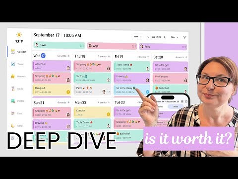 Ecalendar Smart Digital Calendar Review - DEEP Dive! Best eCalendar out there? #ad