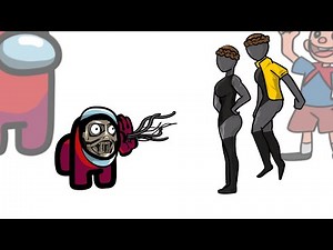 Mini Crewmate Kills Atomic Heart Characters | Among Us