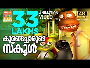 Kurangacharude School | കുരങ്ങച്ചാരുടെ സ്കൂൾ | Kilukkampetty Animation Song | Kokoko Kozhi