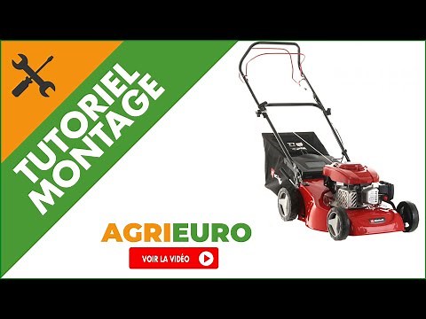 Tondeuse à gazon tractée Einhell GC-PM 46/4 S avec moteur thermique de 146 cm³ - Montage complet