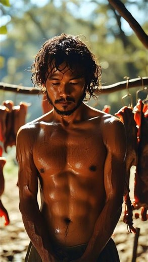 Survivor Preserving Meat in the Wild | Survival Drying & Smoking Techniques #catchandcook #meat #eat