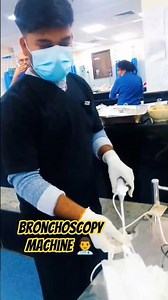Bronchoscopy Machine In ICU 👨‍⚕️#bronchoscopy #shorts