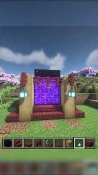 How to build a Nether Portal In Minecraft🔥#minecraft #shorts #viral
