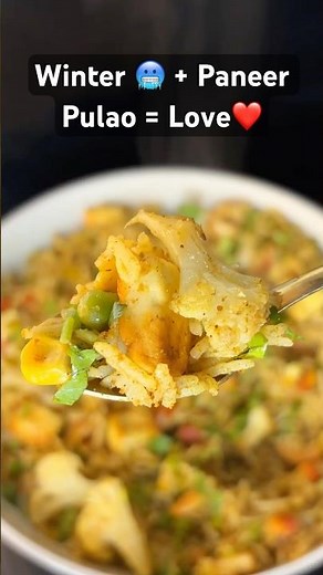 Paneer Pulao recipe | Leftover Rice Recipe 😋 | Pulao recipes #shorts #shortsfeed