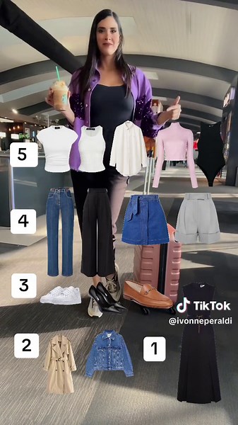 Arma tu maleta inteligente: 5-4-3-2-1 para muchos outfits
