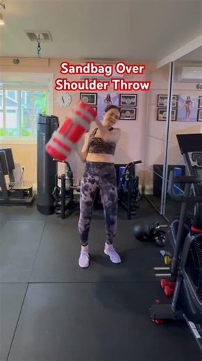 Sandbag Over Shoulder Throws Exercise