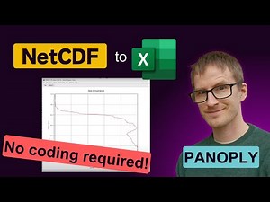How to open and visualise a NetCDF file in Panoply and export the data to CSV or Excel (.nc/.nc4).