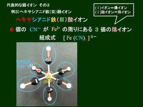 化学基礎 錯イオン その４ ヘキサシアニド鉄