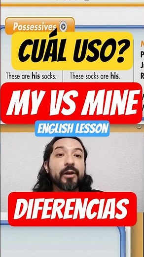 🚨MY vs MINE ✅POSSESSIVE ADJECTIVES vs P. PRONOUNS✅🚨 English class | EXPLICACIÓN en Español