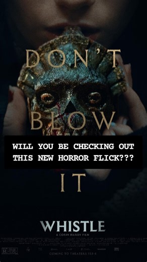 Horrorbly Opinionated on Instagram: "Are you gonna check out WHISTLE this weekend??? A misfit group of unwitting high school students stumble upon a cursed object, an ancient Aztec Death Whistle. They discover that blowing the whistle and the terrifying sound it emits will summon their future deaths to hunt them down. WHISTLE (Theaters 2/6) #horror #whistle #cursed"