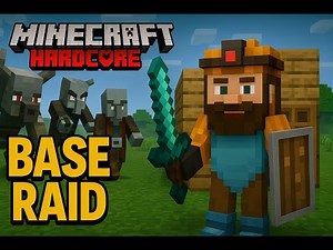 Hardcore Minecraft | My Base Gets Raided! Can I Survive the Attack?