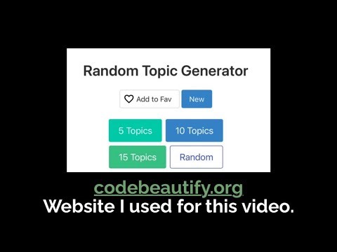 Freestyling Using A Random Topic Generator