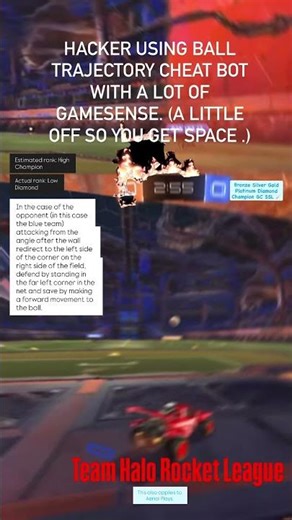 hacker using ball trajectory cheat BOT with a lot of gamesense. (a little off so you get space.)