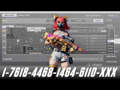 NEW UPDATE 4.3🔥BEST SENSITIVITY CODE + CONTROL SETTINGS BGMI/PUBG MOBILE