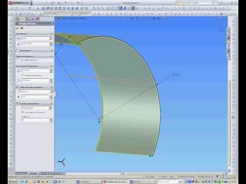 Solidworks Tutorial Lamiera curva forata