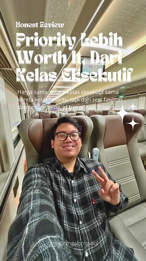 Perbandingan Kereta Kelas Priority dan Eksekutif