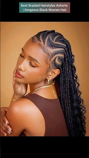 Best Braided Hairstyles #shorts | Gorgeous Black Women Hair #hairstyles #braids #cornrows
