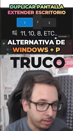 Dulplicar pantalla o extender escritorio en #windows 11, 10 y versiones anteriores #duplicarpantalla
