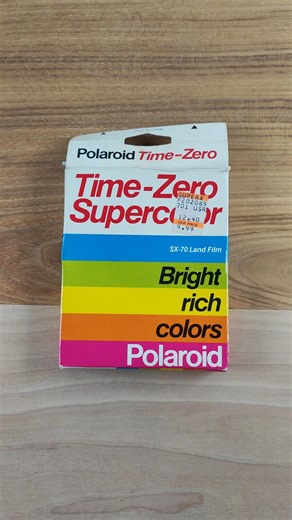 Polaroid Time Zero Supercolor Film 1989 Old New Stock
