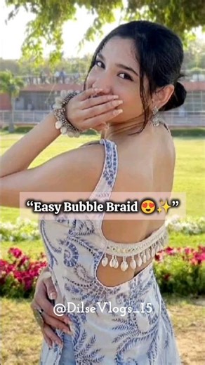 Easy Bubble Braid Hairstyle | Cute & Quick Hairstyle | Trending Hairstyle 2025
