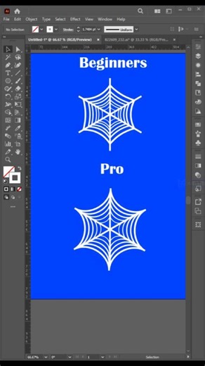 Adobe Illustrator 2026 Tips - Create Spider Web 🕸️ #illustrator #graphicdesign #tips