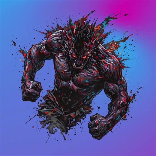 Dark Demon Monster PNG | Graffiti Horror Clipart | Fantasy Creature Sublimation PNG for Shirts, Hoodies, Stickers & DTF Transfers - Etsy