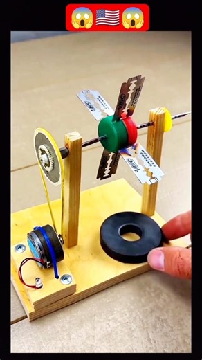 Magnet Generator ⚡ | Simple DIY Electricity Experiment #shorts