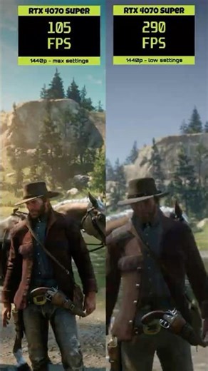 Red Dead Redemption 2 RTX 4070s – Low to Max Graphics Comparison!