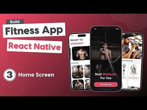 Build a Fitness App in React Native (Expo Router) #3 - Home Screen
