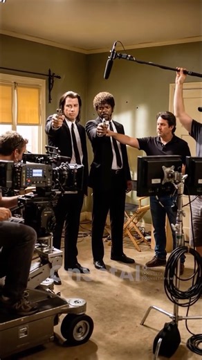 OnSetAI - AI Film BTS on Instagram: "🎬 Pulp Fiction (1994) – Kamera Arkası | Behind the Scenes AI One of the unforgettable cult classics. Unutulmaz kült filmlerden biri. 🎞️ Director: Quentin Tarantino ⭐ John Travolta • Samuel L. Jackson • Uma Thurman This content is created with artificial intelligence. Bu içerik yapay zeka ile oluşturulmuştur. @OnSetAIFilms #pulpfiction #tarantino #aibts"