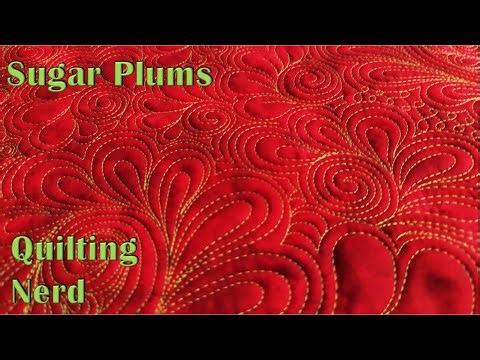 Sugar Plums – relaxing, meditative free motion quilting project to learn and understand a pattern