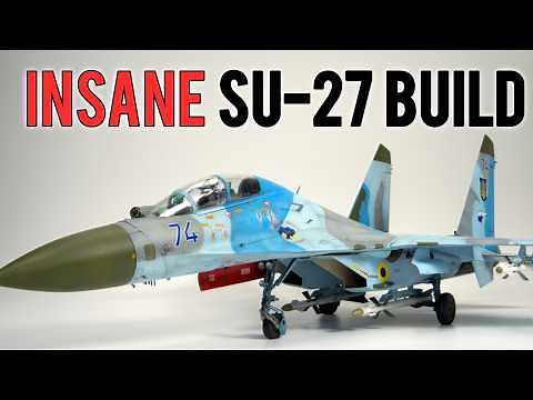 I built a highly detailed SU-27... and it turned out AMAZING (1/48 scale model)