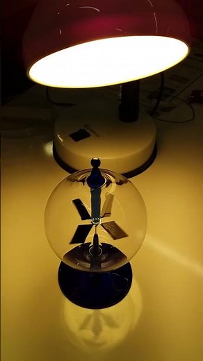 Crookes radiometer - physics demonstration