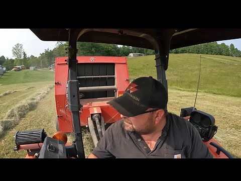 1st baling of 2023 and Dad’s Review on the Deere 5045E