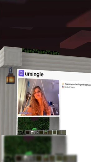 They saw it 😭 #omegle #minecraft #viral #humor #minecrafttutorial #memes #foryou #spanish #chile