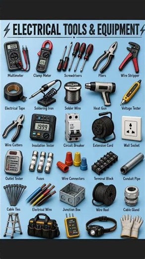 LISTE des 30 Outils Électriques Indispensables que Tout le Monde Doit Connaître ! ⚡🛠️