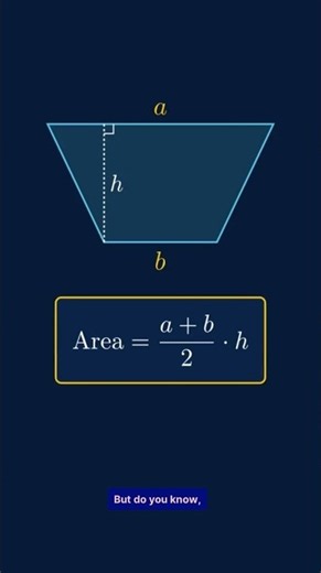 99% Memorize This Trapezium Formula — Here’s Why It Works.