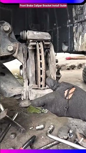 ​Front Brake Caliper Bracket Install Guide #brakesystem #shorts #mechanic