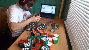 71K views · 29 reactions | Watch as this man incredibly solves 50 Rubik's Cubes in a row while blindfolded! | Rumble | Facebook