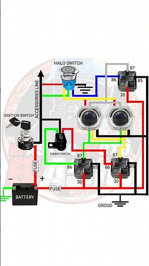 BI-LED WIRING DIAGRAM