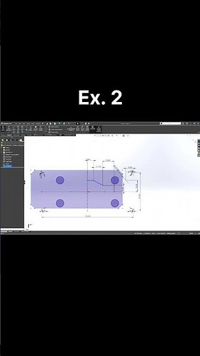 50 Speed Modelling Exercises - Ex. 2 #SolidWorks#3DModeling#SpeedModeling#Engineering#Shorts