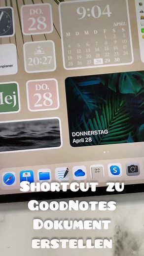 ⚡️Shortcut zu GoodNotes Dokument erstellen #goodnotes #goodnotes5 #goodnoteshack #goodnotestutorial #goodnotesapp #digitalerplaner #ipad #ipadpro
