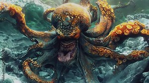 video of angry octopus