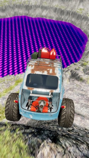 Cars vs Giant Lava Pit - BeamNG.drive #beamng #shorts #beamngdrive #automobile #usa #viral #brasil