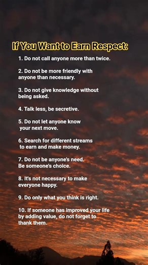 How to Earn Respect | 10 Simple Rules 🧠